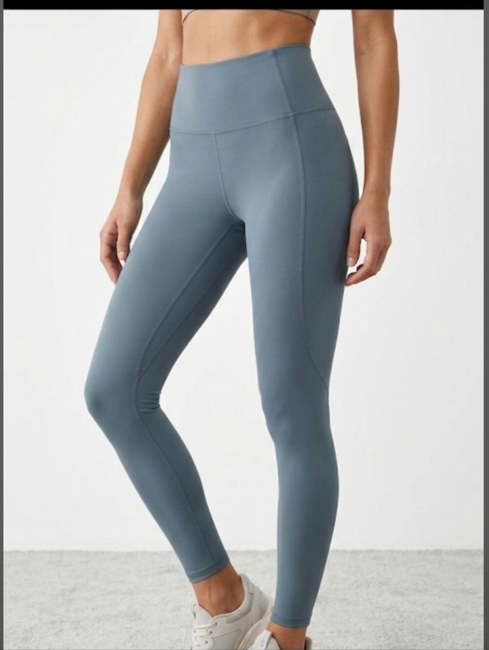 Varley High-Waist Leggings in Slate Blue
